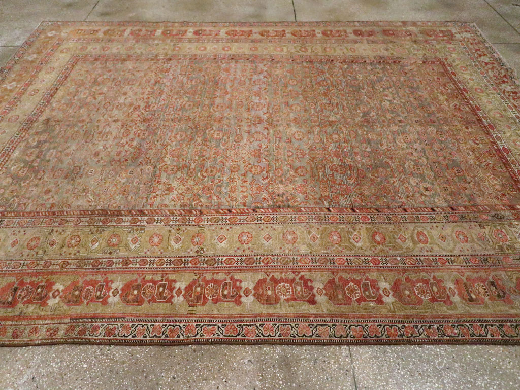 Antique Persian Bidjar Room Size Carpet, No.23633 - Gsblank