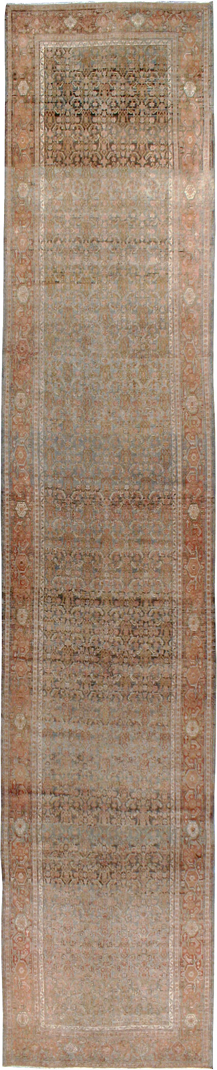Antique Persian Senneh Malayer Runner, No.23651 - Gsblank