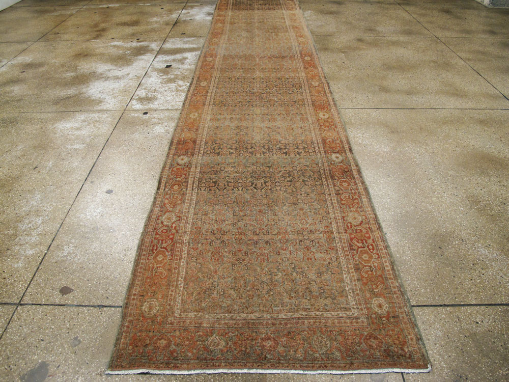 Antique Persian Senneh Malayer Runner, No.23651 - Gsblank