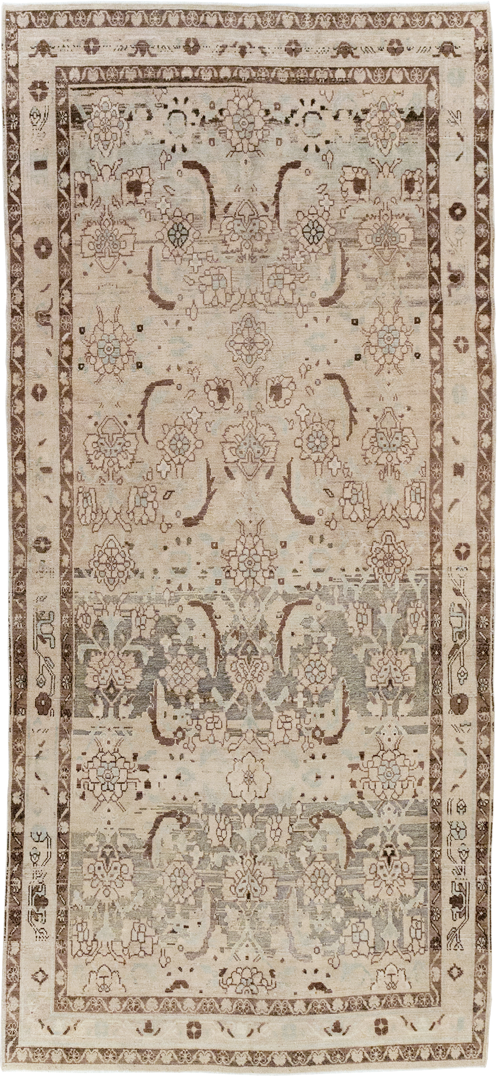 Vintage Persian Malayer Gallery Carpet, No.23668 - Gsblank