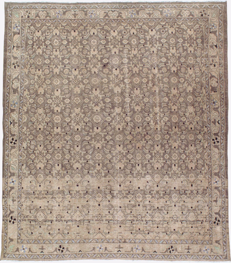 Vintage Persian Malayer Square Rug, No.23674 - Gsblank