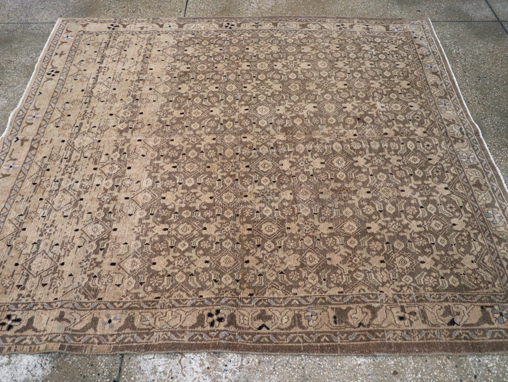 Vintage Persian Malayer Square Rug, No.23674 - Gsblank