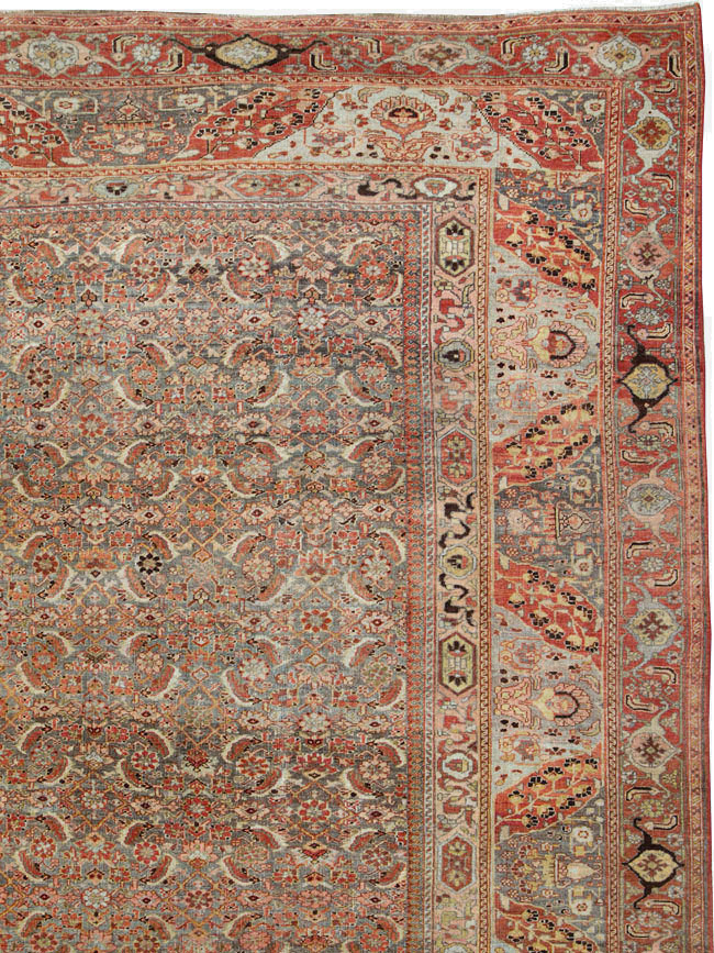 Antique Persian Bidjar Carpet, No.23684 - Gsblank