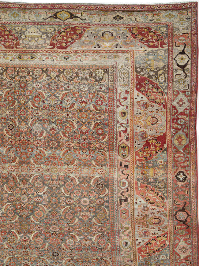 Antique Persian Bidjar Carpet, No.23684 - Gsblank