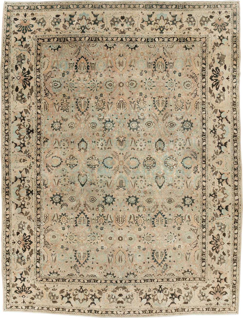 Antique Persian Mashad Room Size Carpet, No.23694 - Gsblank