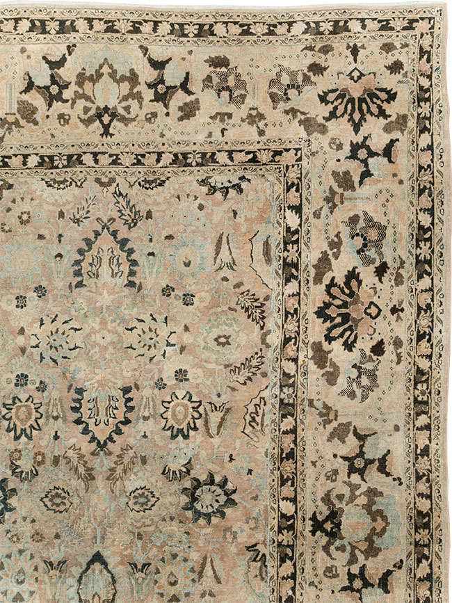 Antique Persian Mashad Room Size Carpet, No.23694 - Gsblank