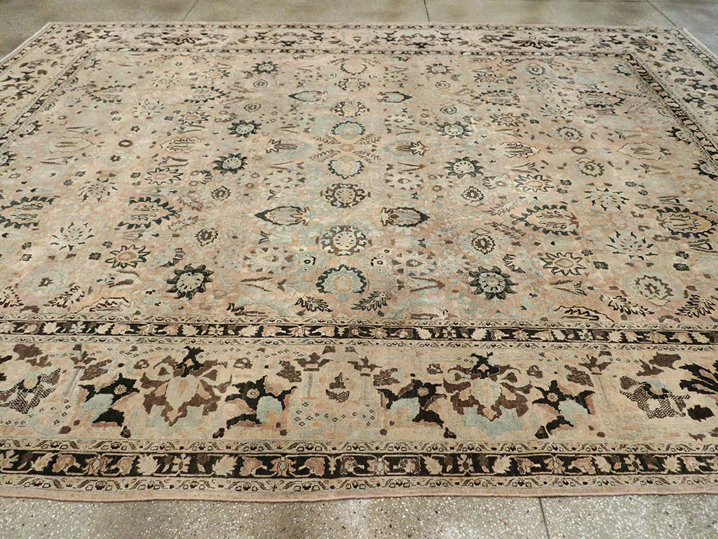 Antique Persian Mashad Room Size Carpet, No.23694 - Gsblank