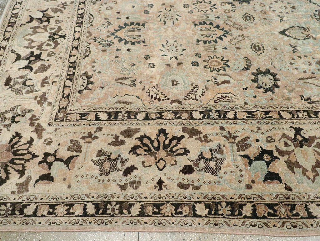 Antique Persian Mashad Room Size Carpet, No.23694 - Gsblank