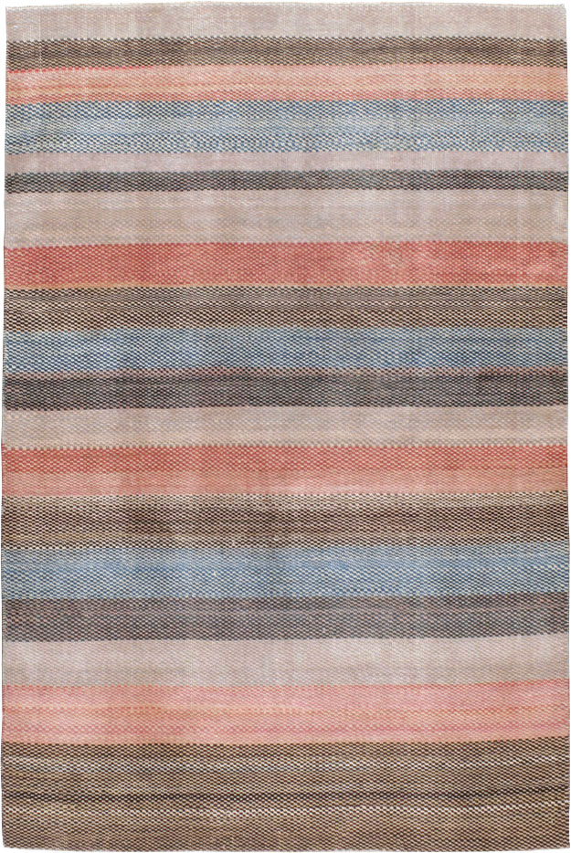 Vintage Persian Malayer Modernist Rug, No.23696 - Gsblank