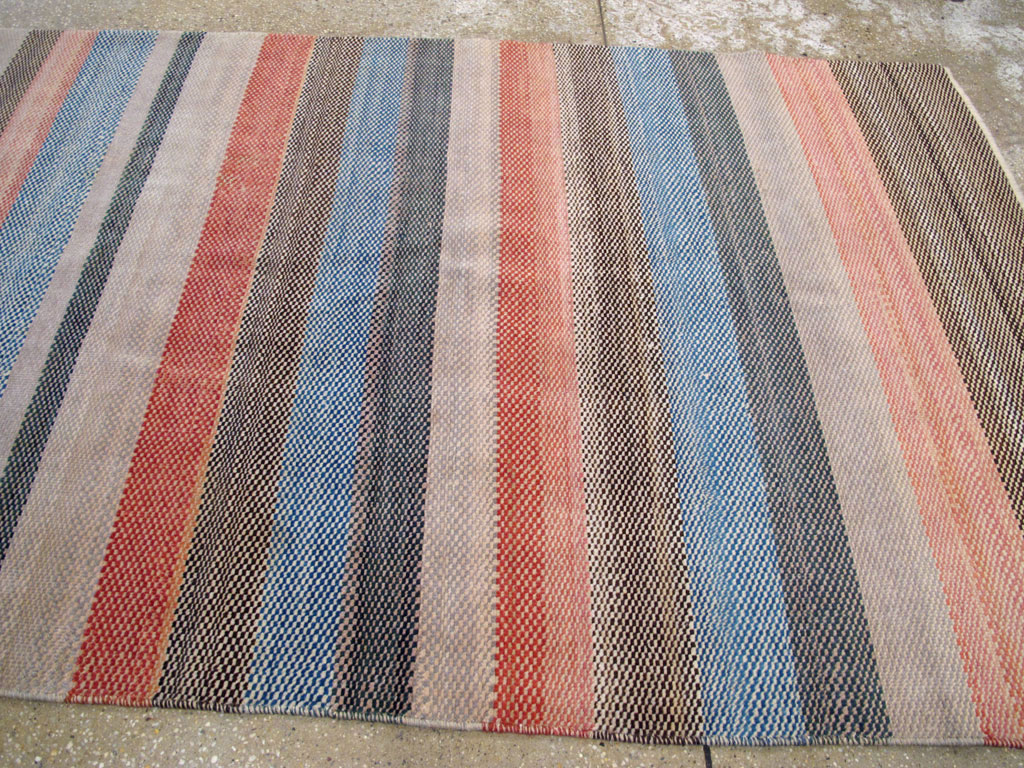 Vintage Persian Malayer Modernist Rug, No.23696 - Gsblank