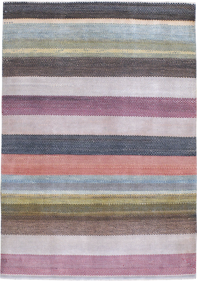 Vintage Persian Malayer Modernist Rug, No.23699 - Gsblank