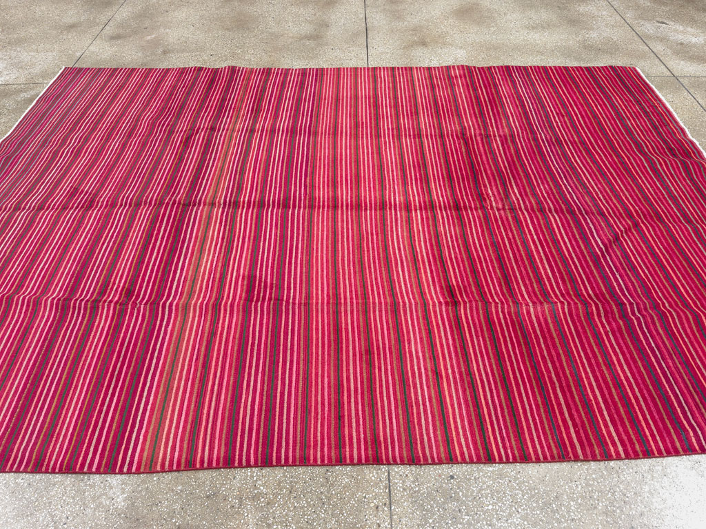 Vintage Persian Kashan Modernist Carpet, No.23700 - Gsblank