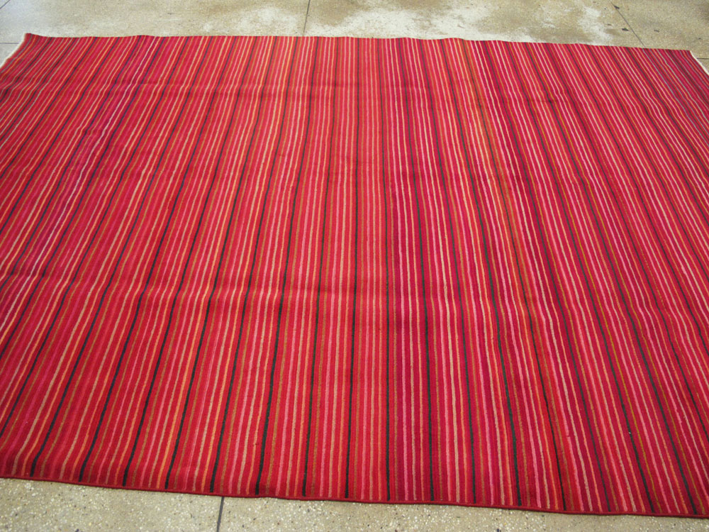 Vintage Persian Kashan Modernist Carpet, No.23700 - Gsblank