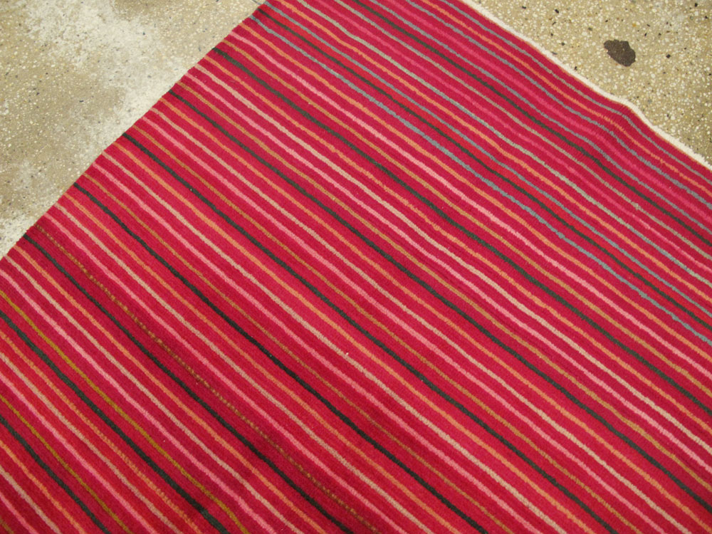 Vintage Persian Kashan Modernist Carpet, No.23700 - Gsblank