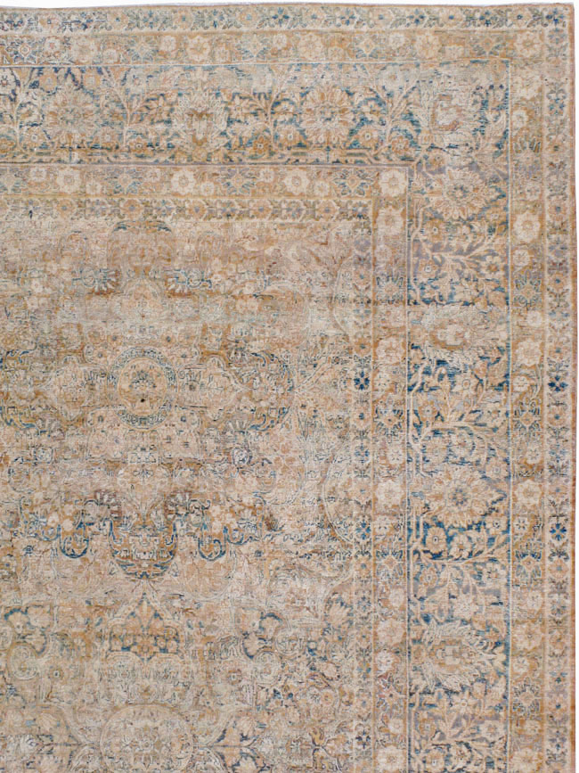 Antique Persian Lavar Kerman Carpet, No.23704 - Gsblank
