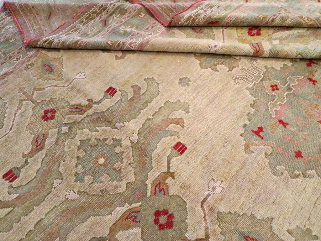 Antique Turkish Oushak Carpet, No.23706 - Gsblank