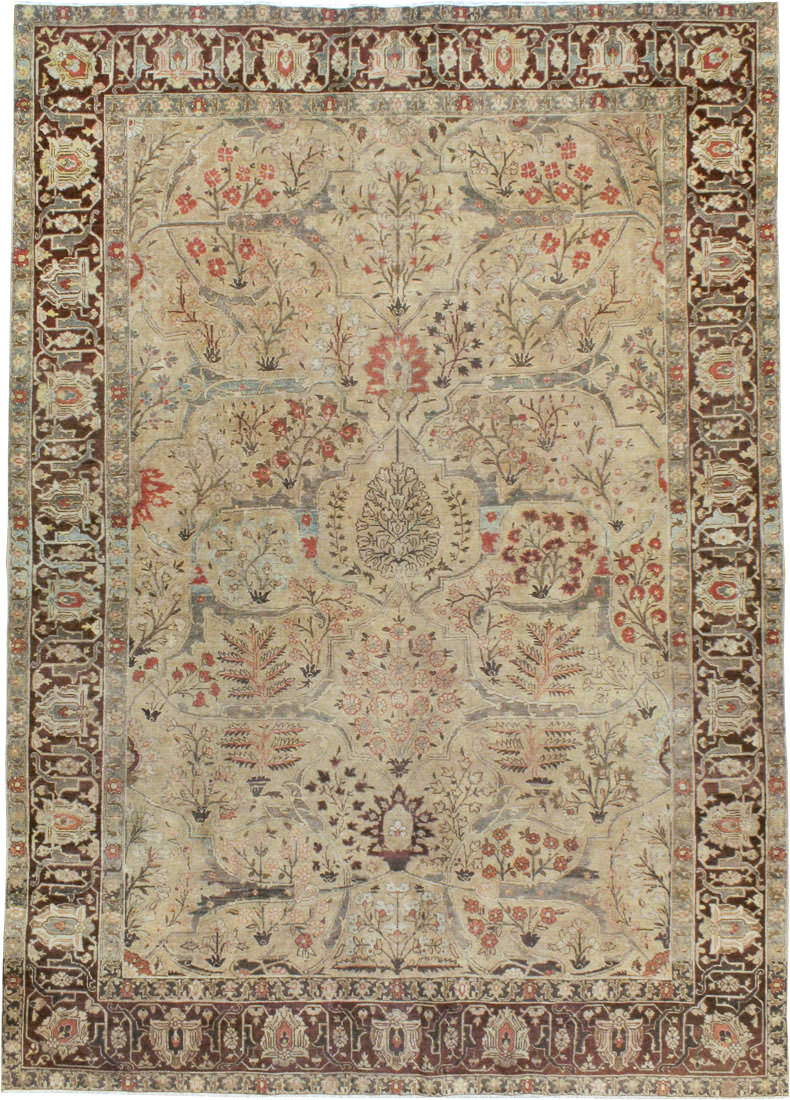 Antique Persian Tabriz Carpet, No.23715 - Gsblank