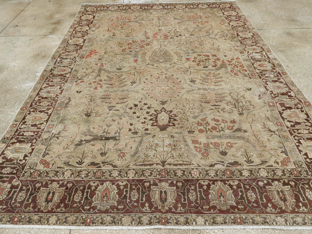 Antique Persian Tabriz Carpet, No.23715 - Gsblank