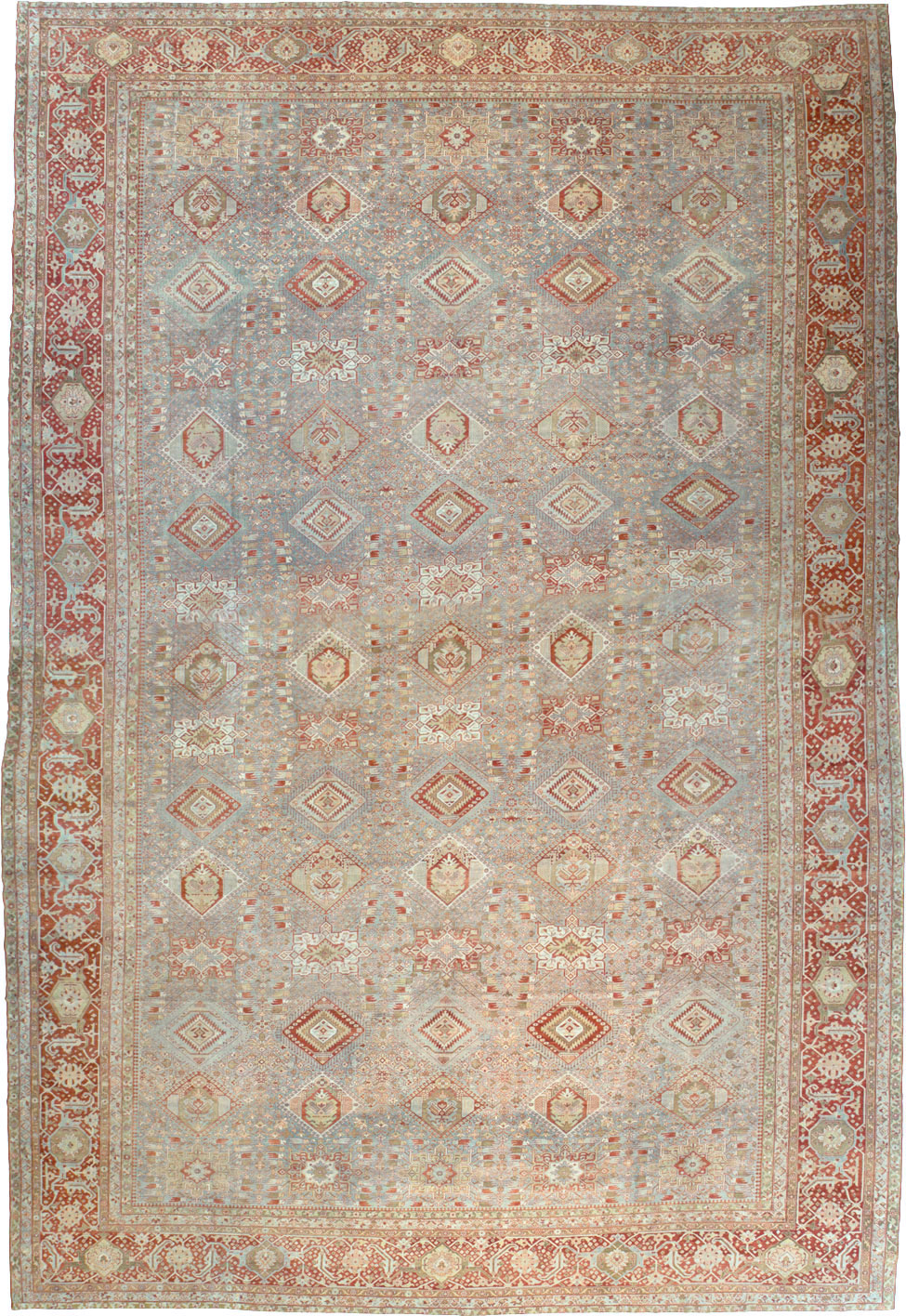 Antique Persian Karajeh Large Oversize Carpet, No.23721 - Gsblank