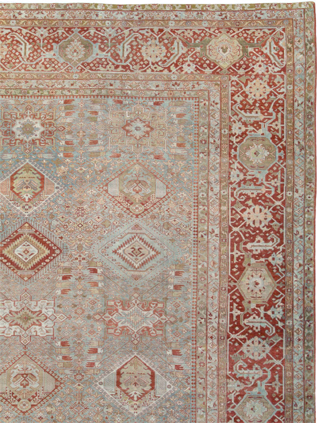 Antique Persian Karajeh Large Oversize Carpet, No.23721 - Gsblank