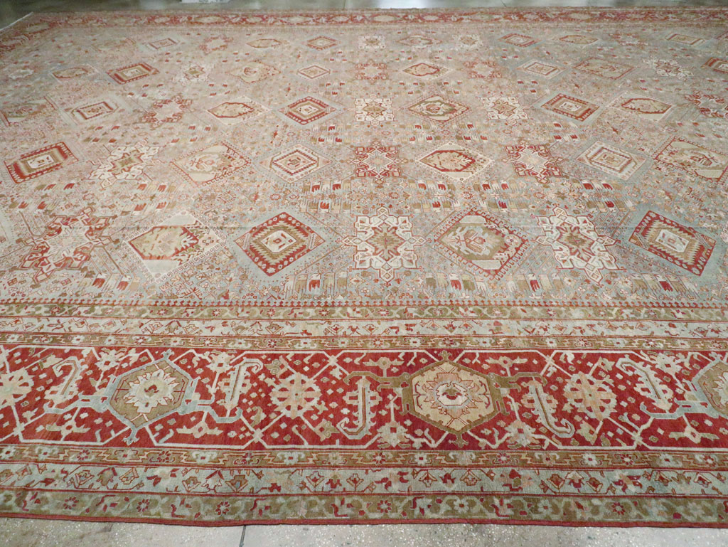 Antique Persian Karajeh Large Oversize Carpet, No.23721 - Gsblank