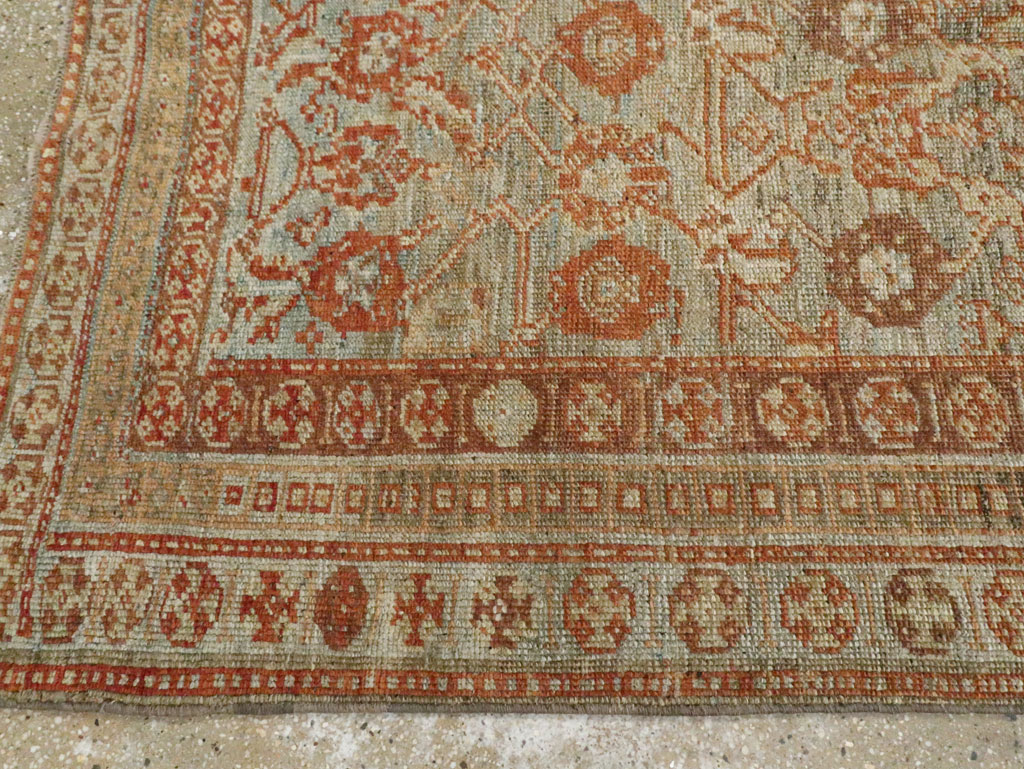 Antique Persian Kurdish Wide Gallery Runner, No.23725 - Gsblank