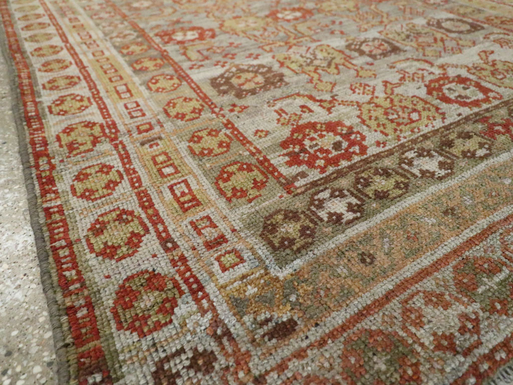 Antique Persian Kurdish Wide Gallery Runner, No.23725 - Gsblank