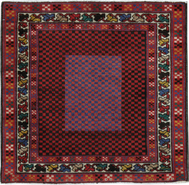 Vintage Persian Malayer Modernist Rug (Pair: 1 of 2), No.23730 - Gsblank