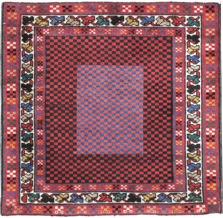Vintage Persian Malayer Modernist Rug (Pair: 1 of 2), No.23730 - Gsblank