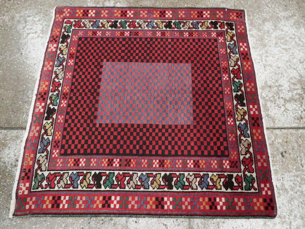 Vintage Persian Malayer Modernist Rug (Pair: 1 of 2), No.23730 - Gsblank