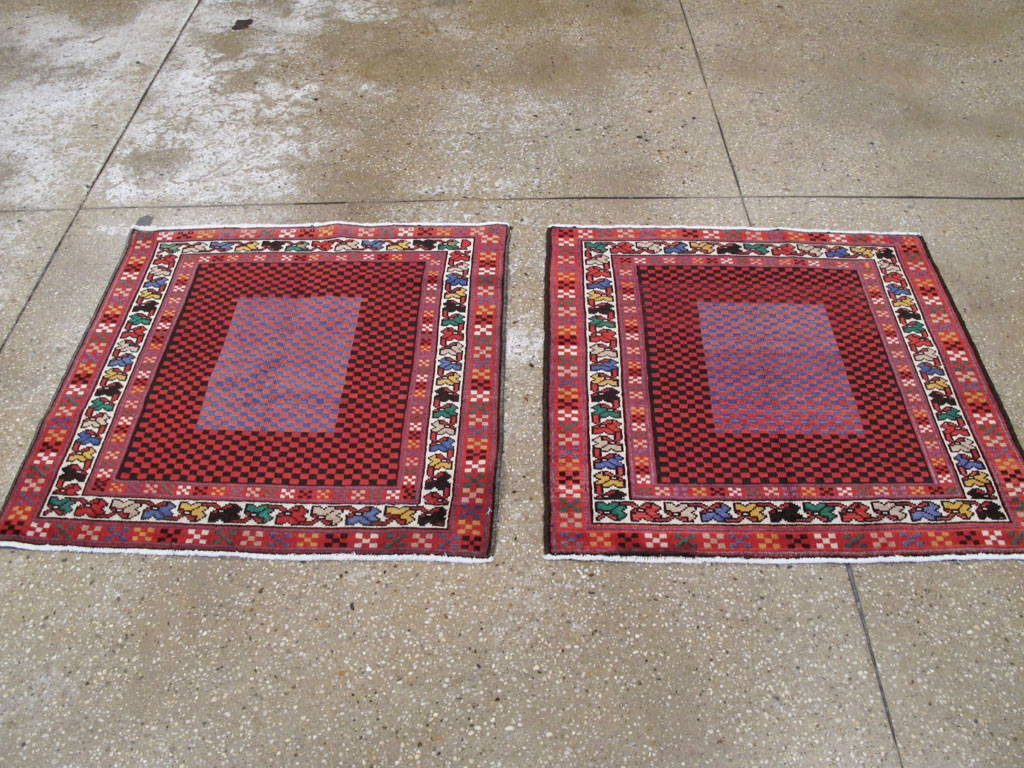 Vintage Persian Malayer Modernist Rug (Pair: 1 of 2), No.23730 - Gsblank