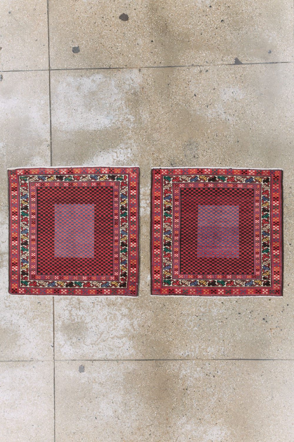 Vintage Persian Malayer Modernist Rug (Pair: 1 of 2), No.23730 - Gsblank