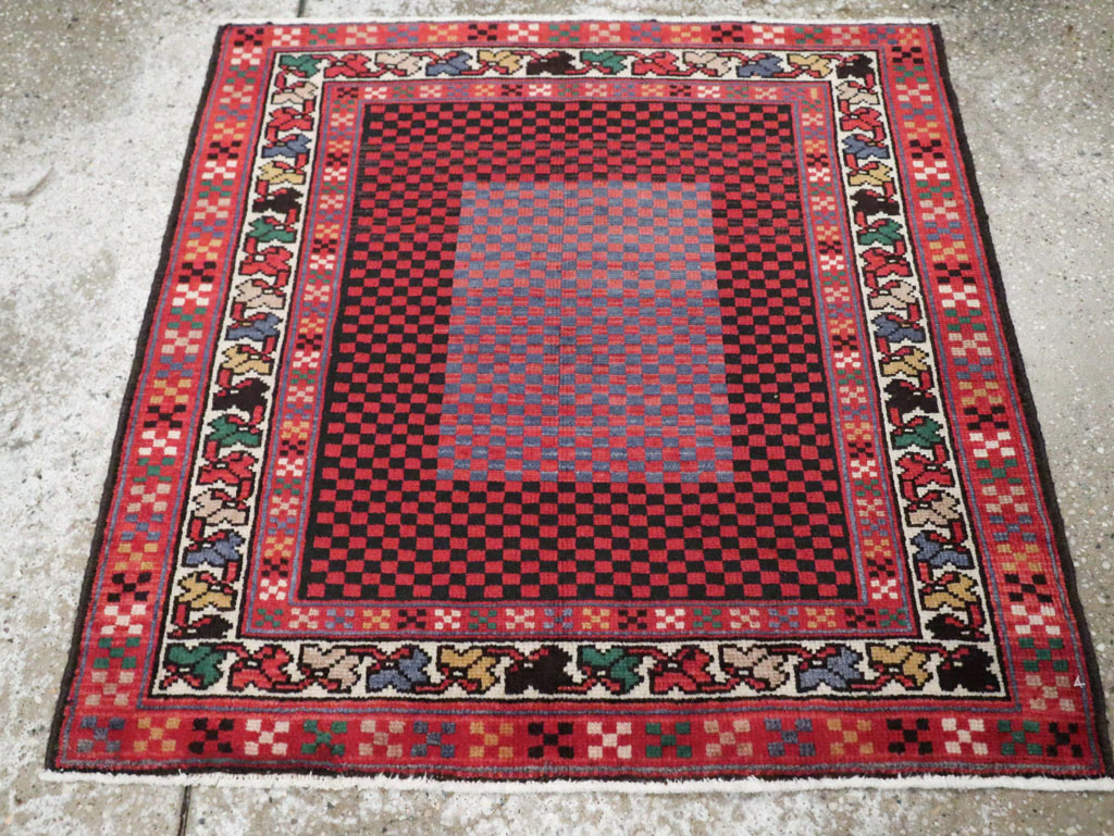 Vintage Persian Malayer Modernist Rug (Pair: 2 of 2), No.23731 - Gsblank