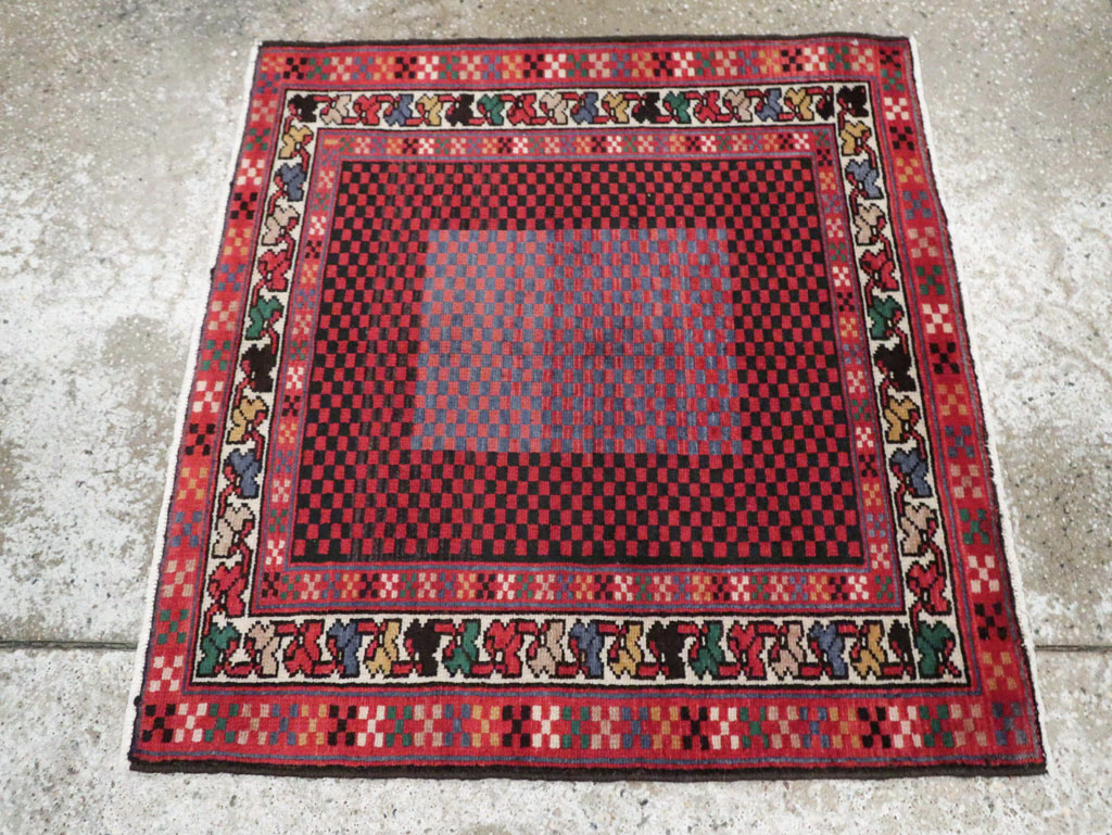 Vintage Persian Malayer Modernist Rug (Pair: 2 of 2), No.23731 - Gsblank