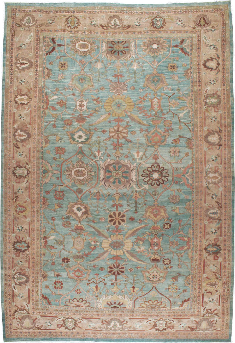 Vintage Persian Mahal Oversize Carpet, No.23745 - Gsblank