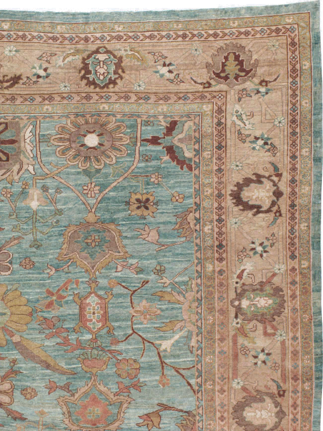 Vintage Persian Mahal Oversize Carpet, No.23745 - Gsblank