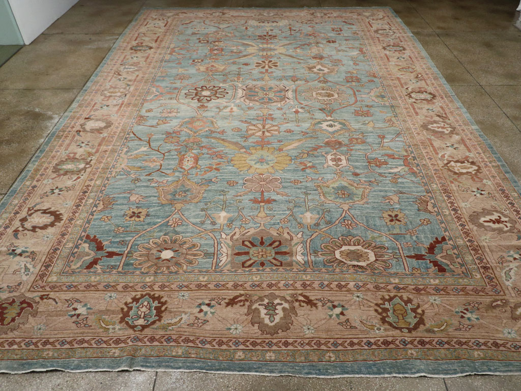 Vintage Persian Mahal Oversize Carpet, No.23745 - Gsblank