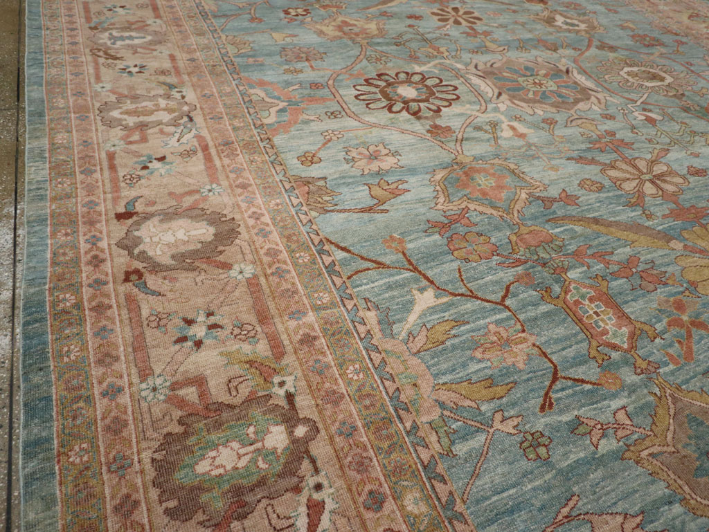 Vintage Persian Mahal Oversize Carpet, No.23745 - Gsblank