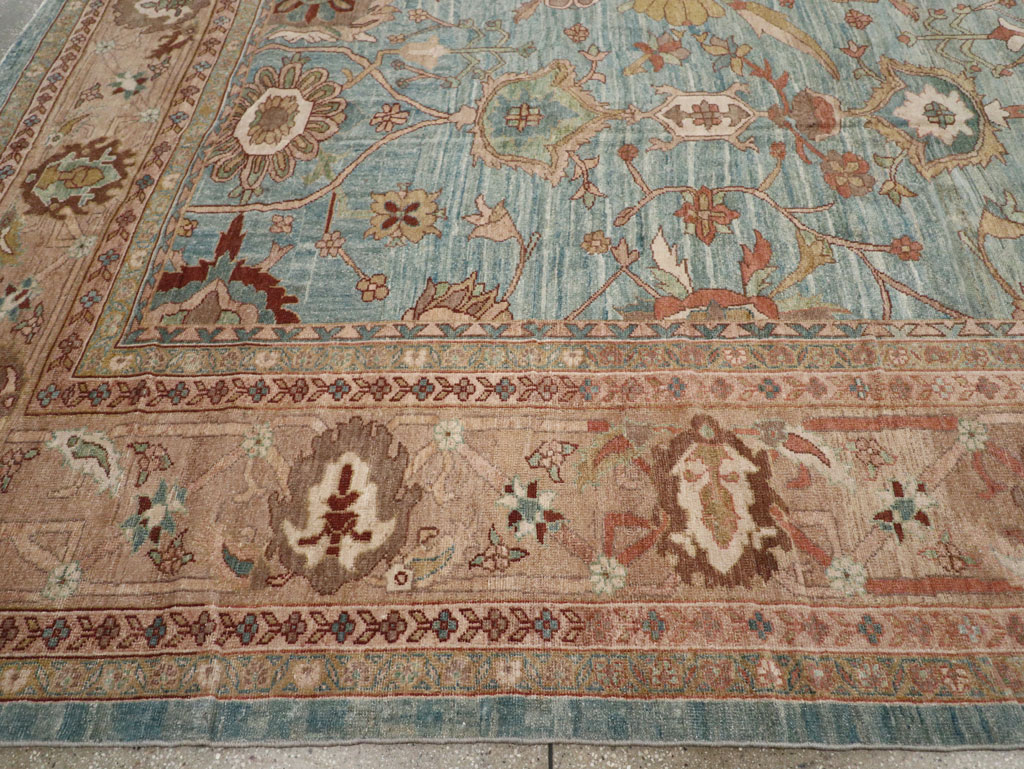 Vintage Persian Mahal Oversize Carpet, No.23745 - Gsblank
