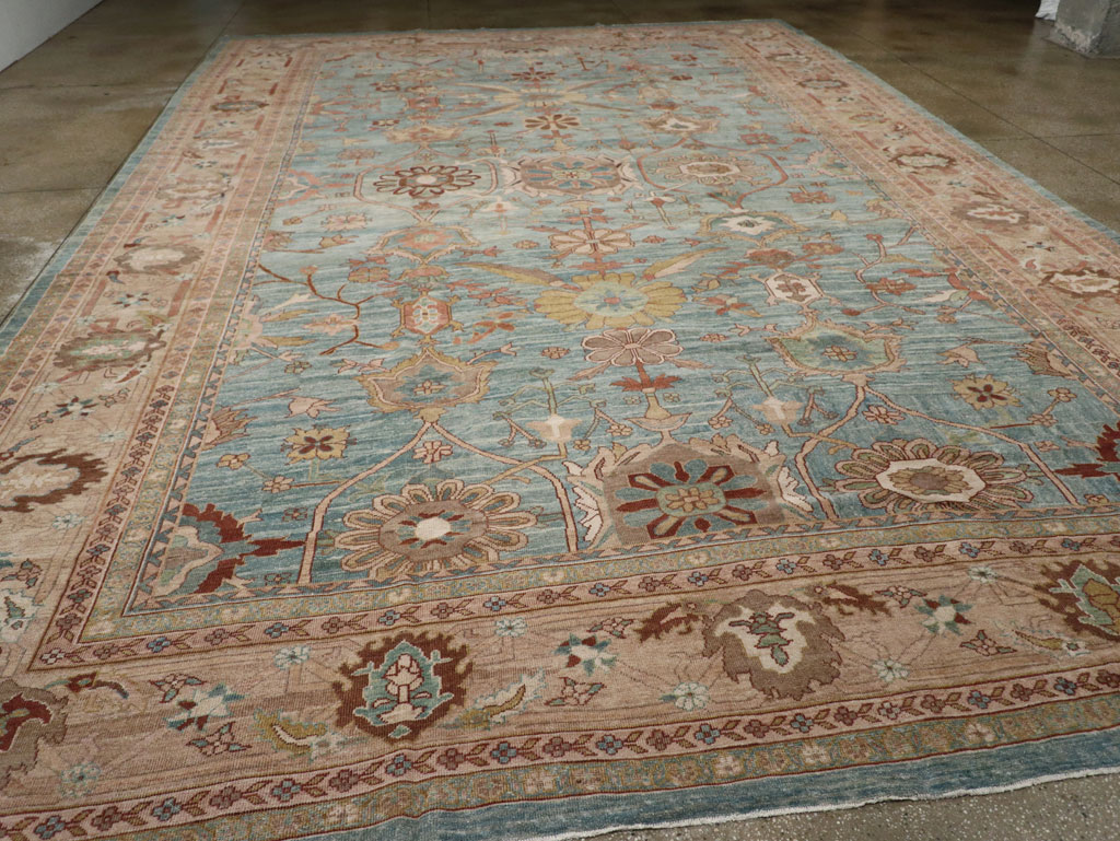Vintage Persian Mahal Oversize Carpet, No.23745 - Gsblank