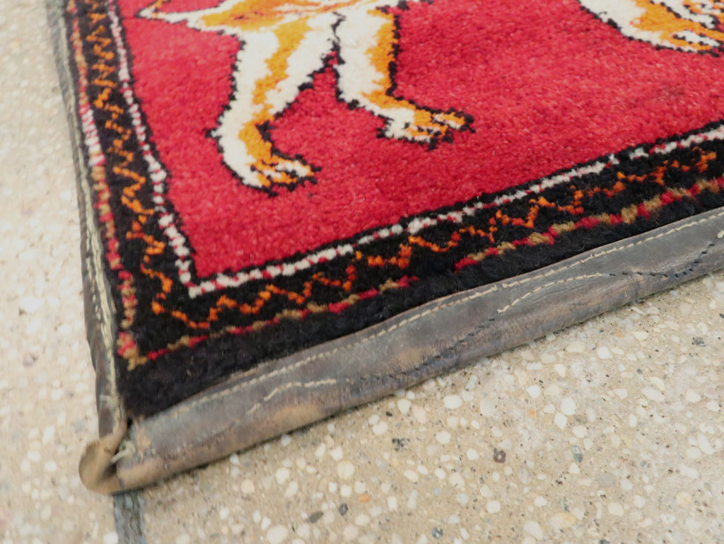 Vintage Persian Pictorial Bag Face, No.23755 - Gsblank