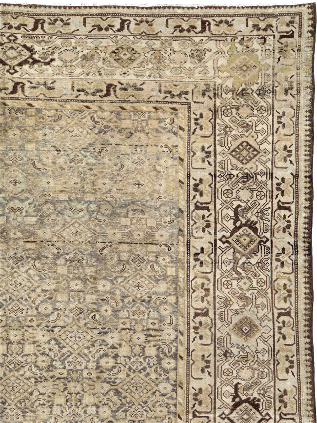 Vintage Persian Malayer Gallery Carpet, No.23764 - Gsblank