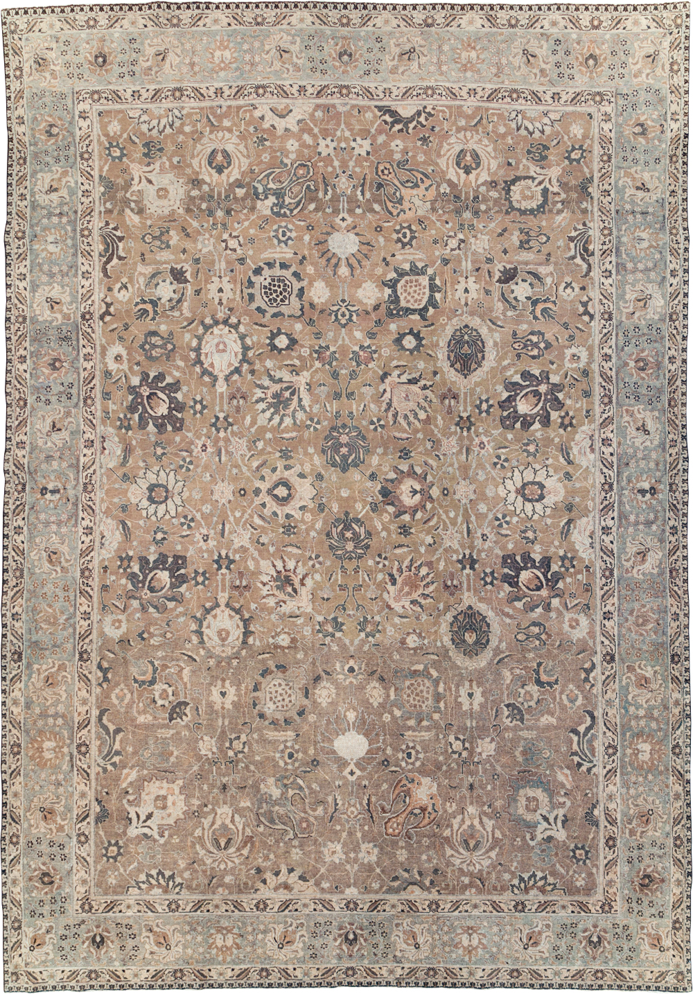 Vintage Persian Tabriz Carpet, No.23771 - Gsblank