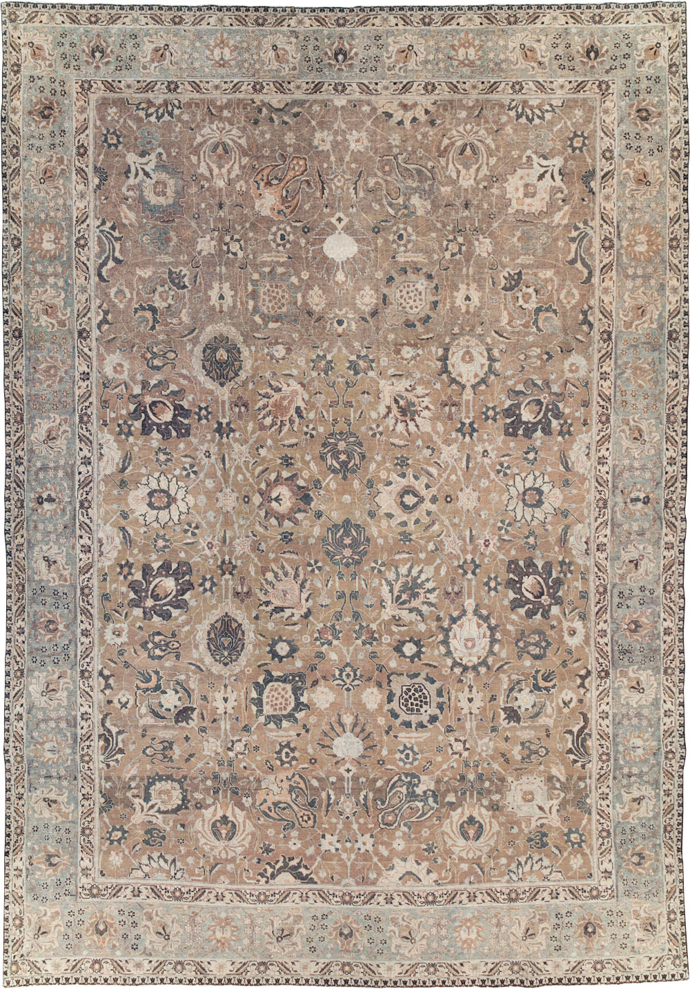 Vintage Persian Tabriz Carpet, No.23771 - Gsblank