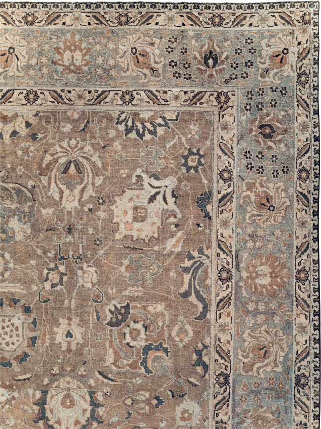 Vintage Persian Tabriz Carpet, No.23771 - Gsblank
