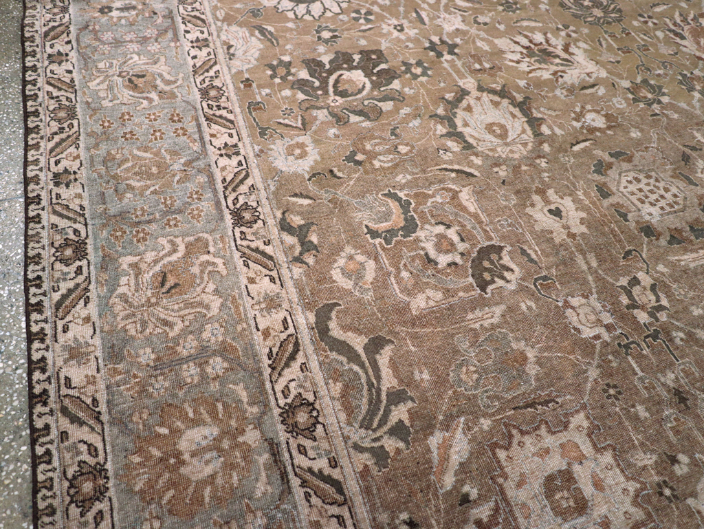 Vintage Persian Tabriz Carpet, No.23771 - Gsblank
