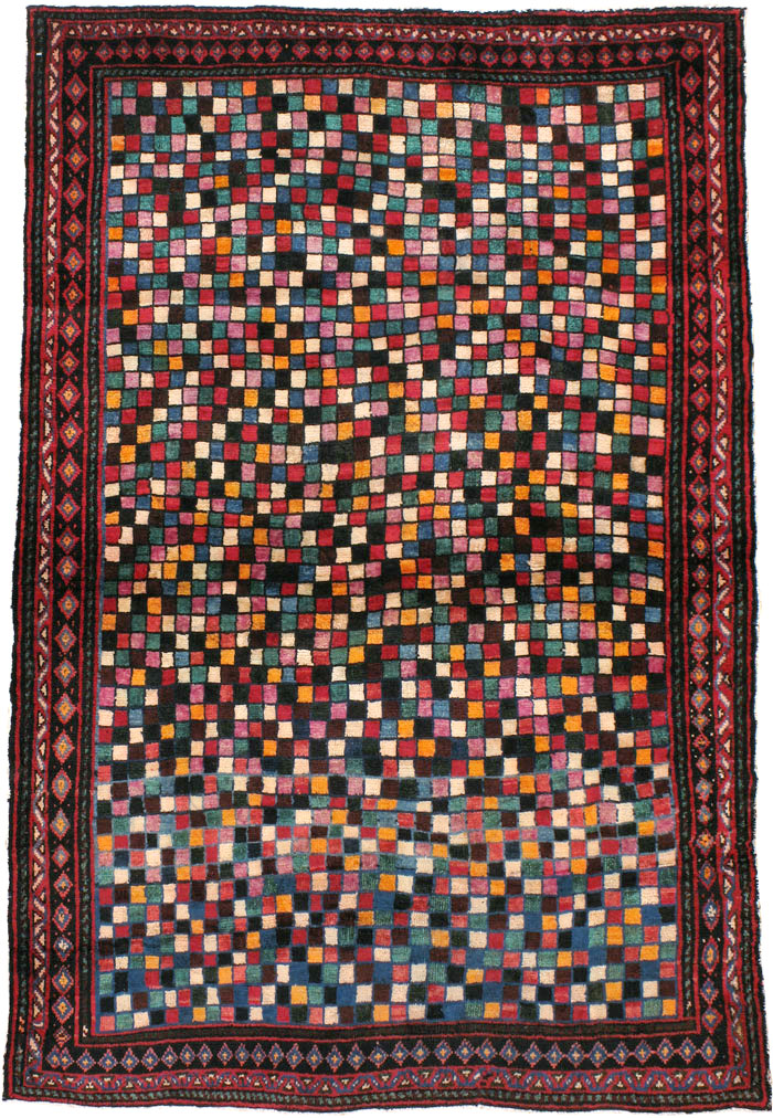 Vintage Persian Joshegan Rug, No.23772 - Gsblank