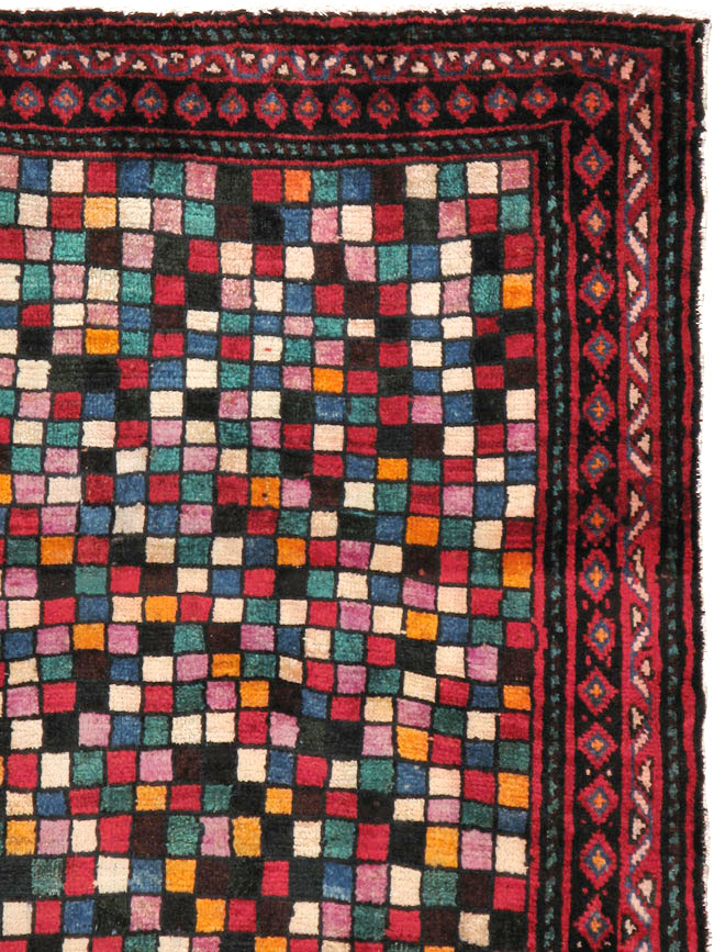 Vintage Persian Joshegan Rug, No.23772 - Gsblank