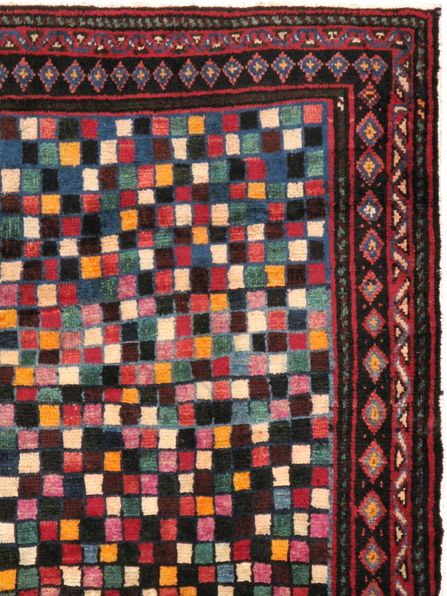 Vintage Persian Joshegan Rug, No.23772 - Gsblank