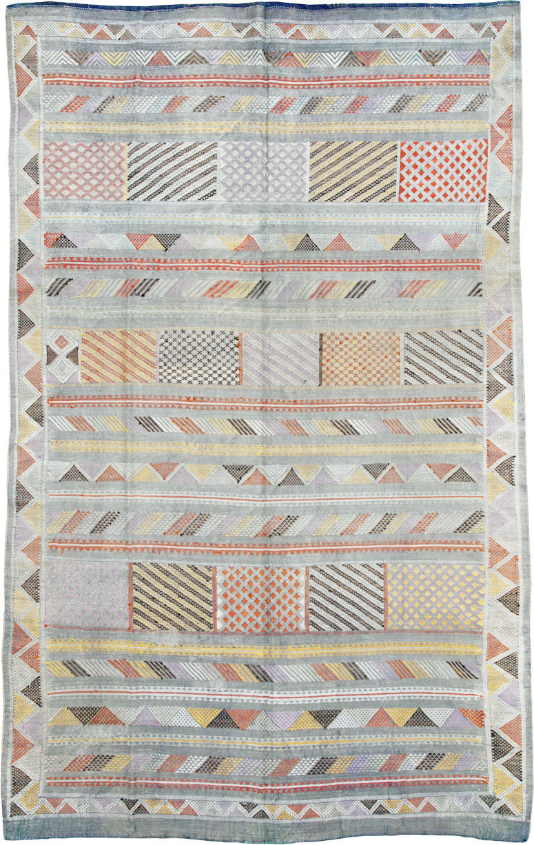 Vintage Moroccan Flatweave Kilim, No.23773 - Gsblank